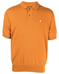 Мужская оранжевая футболка-поло от Stussy