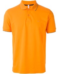 Мужская оранжевая футболка-поло от Sun 68