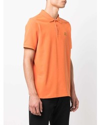 Мужская оранжевая футболка-поло от Kenzo