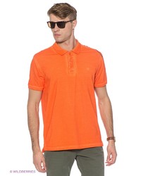 Мужская оранжевая футболка-поло от Timezone