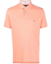Мужская оранжевая футболка-поло от Tommy Hilfiger