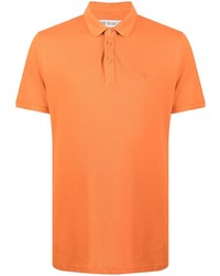 Мужская оранжевая футболка-поло от Trussardi