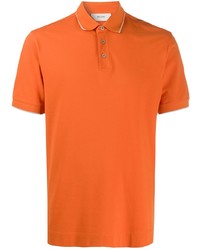 Мужская оранжевая футболка-поло от Z Zegna