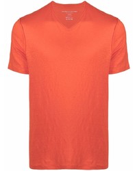 Мужская оранжевая футболка с v-образным вырезом от Majestic Filatures