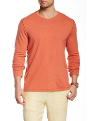 Оранжевая футболка с длинным рукавом