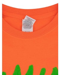 Мужская оранжевая футболка с длинным рукавом с принтом от Kanye West