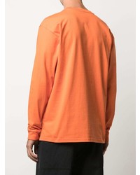 Мужская оранжевая футболка с длинным рукавом от Carhartt WIP