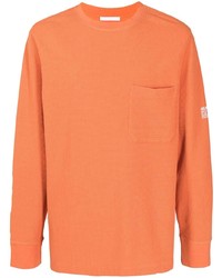 Мужская оранжевая футболка с длинным рукавом от Helmut Lang
