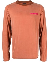 Мужская оранжевая футболка с длинным рукавом от Jacquemus