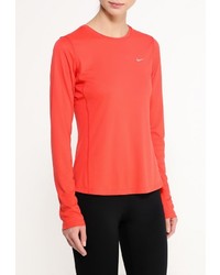 Женская оранжевая футболка с длинным рукавом от Nike