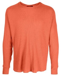 Мужская оранжевая футболка с длинным рукавом от Ralph Lauren RRL
