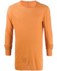 Мужская оранжевая футболка с длинным рукавом от Rick Owens DRKSHDW