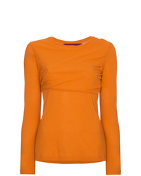 Женская оранжевая футболка с длинным рукавом от Sies Marjan