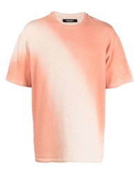 Мужская оранжевая футболка с круглым вырезом с вышивкой от A-Cold-Wall*