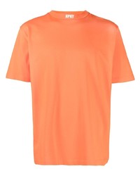 Мужская оранжевая футболка с круглым вырезом с вышивкой от Heron Preston