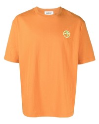 Мужская оранжевая футболка с круглым вырезом с принтом от Ambush