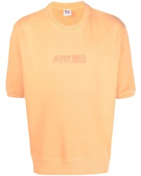 Мужская оранжевая футболка с круглым вырезом с принтом от AUTRY