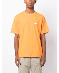 Мужская оранжевая футболка с круглым вырезом с принтом от This Is Never That