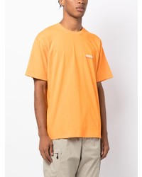 Мужская оранжевая футболка с круглым вырезом с принтом от This Is Never That