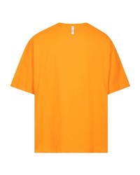 Мужская оранжевая футболка с круглым вырезом с принтом от Students Golf