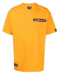 Мужская оранжевая футболка с круглым вырезом с принтом от Izzue