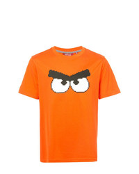 Мужская оранжевая футболка с круглым вырезом с принтом от Mostly Heard Rarely Seen 8-Bit