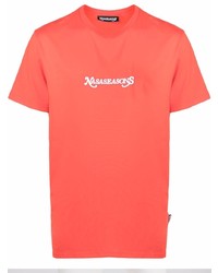 Мужская оранжевая футболка с круглым вырезом с принтом от Nasaseasons