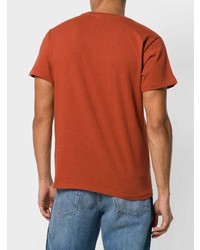 Мужская оранжевая футболка с круглым вырезом с принтом от Levi's Vintage Clothing