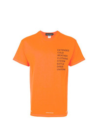 Мужская оранжевая футболка с круглым вырезом с принтом от United Standard