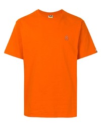 Мужская оранжевая футболка с круглым вырезом от A Bathing Ape