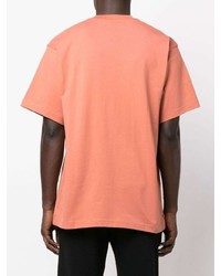 Мужская оранжевая футболка с круглым вырезом от adidas