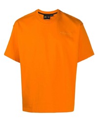 Мужская оранжевая футболка с круглым вырезом от Adidas By Pharrell Williams