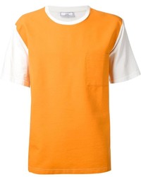 Мужская оранжевая футболка с круглым вырезом от Ami