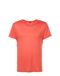 Мужская оранжевая футболка с круглым вырезом от Ann Demeulemeester