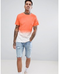 Мужская оранжевая футболка с круглым вырезом от Another Influence