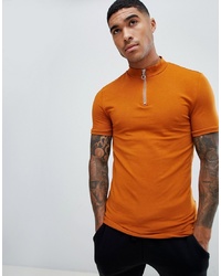 Мужская оранжевая футболка с круглым вырезом от ASOS DESIGN