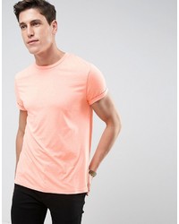 Мужская оранжевая футболка с круглым вырезом от Asos