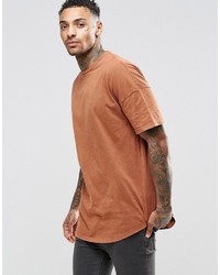 Мужская оранжевая футболка с круглым вырезом от Asos
