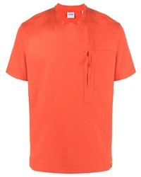 Мужская оранжевая футболка с круглым вырезом от Aspesi