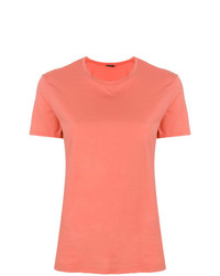 Женская оранжевая футболка с круглым вырезом от Aspesi