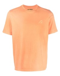 Мужская оранжевая футболка с круглым вырезом от AUTRY