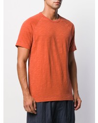 Мужская оранжевая футболка с круглым вырезом от YMC