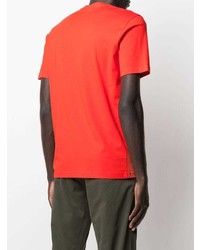 Мужская оранжевая футболка с круглым вырезом от Aspesi