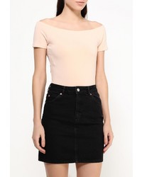 Женская оранжевая футболка с круглым вырезом от Befree