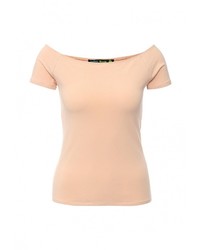 Женская оранжевая футболка с круглым вырезом от Befree