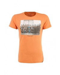Мужская оранжевая футболка с круглым вырезом от BLEND