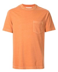 Мужская оранжевая футболка с круглым вырезом от Cerruti 1881