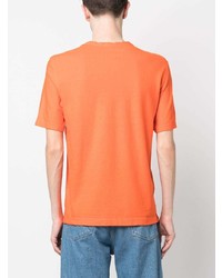 Мужская оранжевая футболка с круглым вырезом от Drumohr