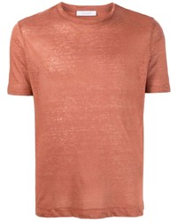 Мужская оранжевая футболка с круглым вырезом от Cruciani