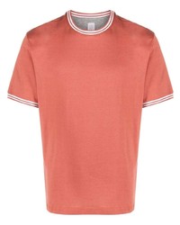 Мужская оранжевая футболка с круглым вырезом от Eleventy